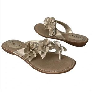 Boc Metallic Gold Thong Sandal